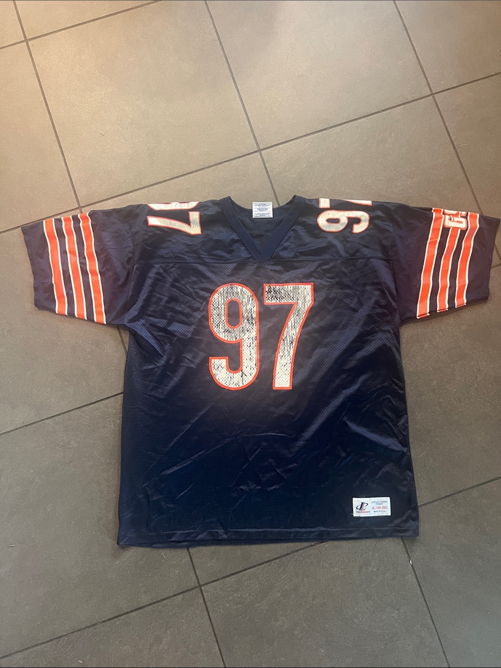 Vtg Chicago Bears Logo Athletic Football Jersey Chris Zorich #97 NFL z92